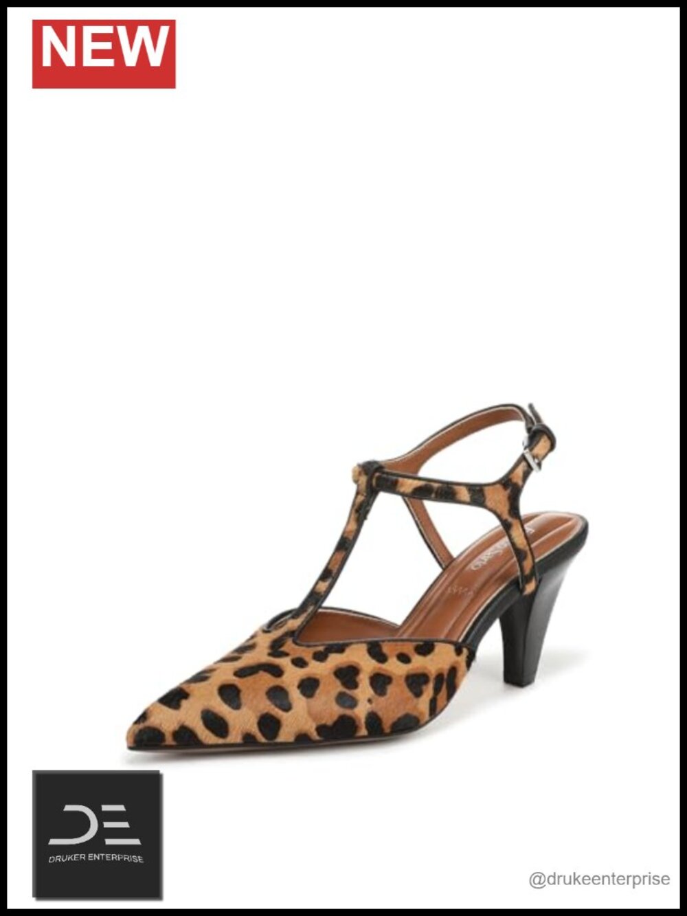 Women's Ankle Strap Pump Pointed Toe Kitten Heel